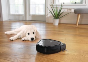 Netter "Nebeneffekt": Der Saugroboter ist auh ein Zeitvertreib für Haustiere... © Gorenje