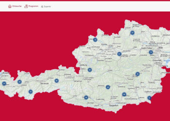 Startbild des neuen, interaktiven Senderkatasters