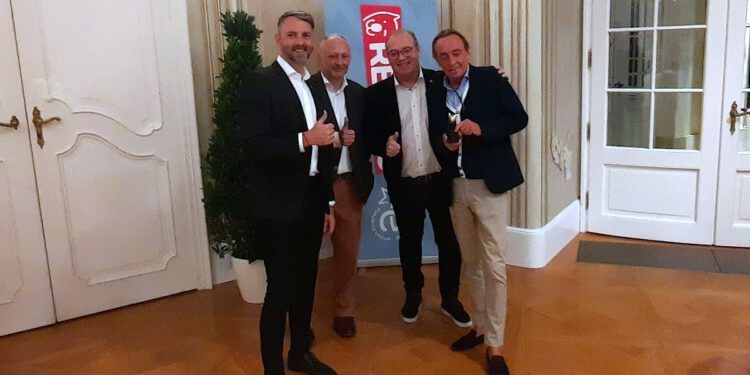 Brendan Lenane, Georg Leitenbauer, Harald Schiefer und Michael Frank