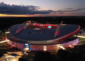 RB Leipzig mit Lichtkonzept von Signify