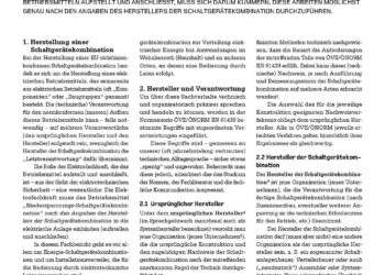 Schaltgerätekombinationen