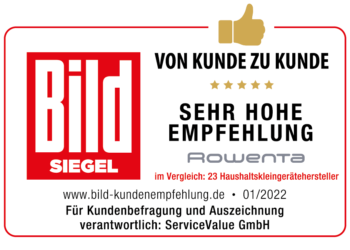 Klare Kundenempfehlung für Rowenta
