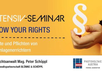 Intensiv-Seminar für PV Austria-Mitglieder