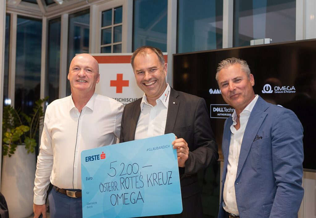 Omega erspielt 5.200 Euro für Ukraine-Hilfe des Österreichischen Roten Kreuzes