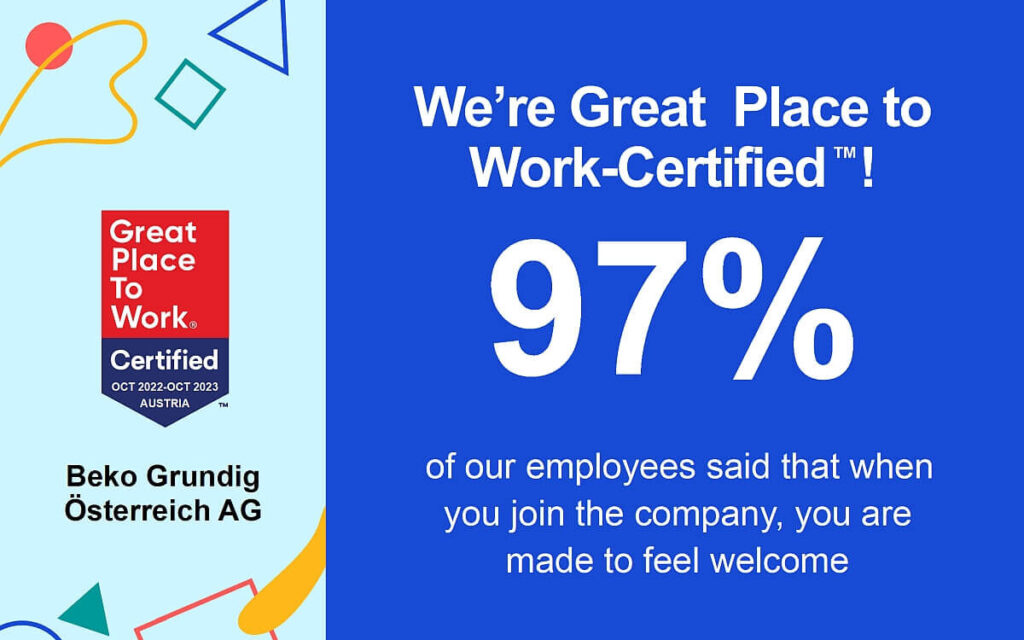 97% Great Place to Work