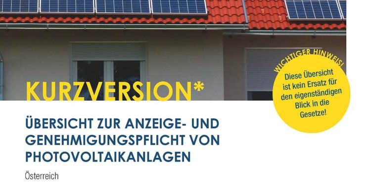 Photovoltaik Gesetze: Viel geprüftes Österreich