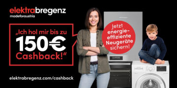 elektrabregenz Cashback-Aktion mit 360-Grad-Werbe-Kampagne