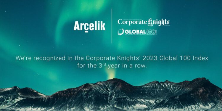 Arcelik im Corporate Knights' 2023 Global 100 Index
