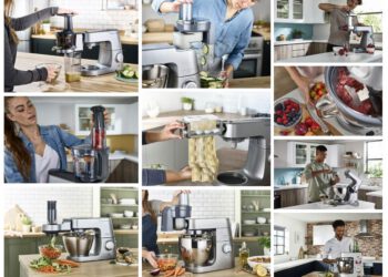 25 Zubehörteile machen die Kenwood Küchenmaschinen zu praktischen Allround-Talenten