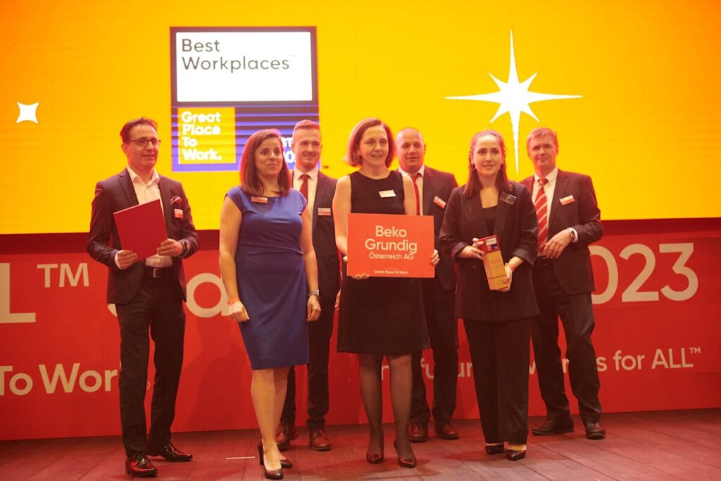Beko Grundig Österreich erhält Auszeichnung als „Best Workplace“