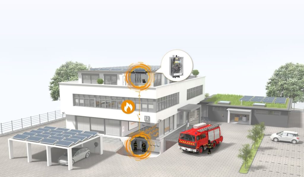 Der kompakte Feuerwehrschalter PV Next von Weidmüller