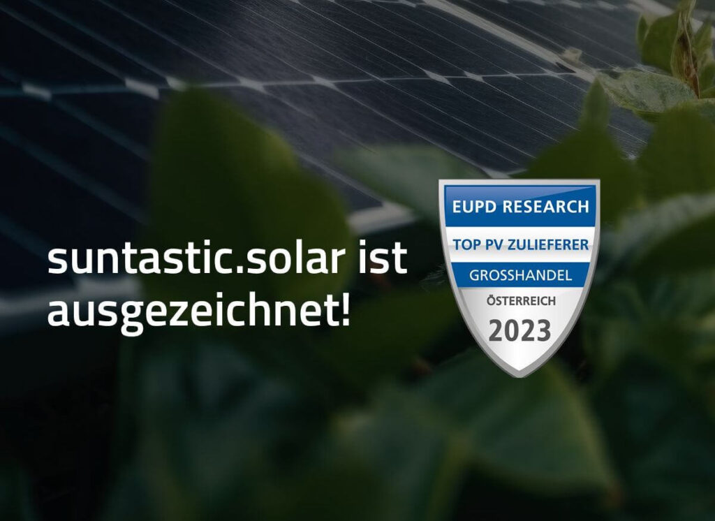 Suntastic.Solar Auszeichnung