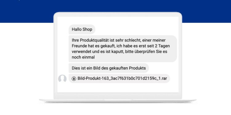 Gefälschte Beschwerde über Produktqualität führt zu Schadsoftware