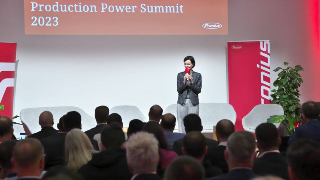 Production Power Summit 2023 Elisabeth Engelbrechtsmüller Strauß, Fronius CEO