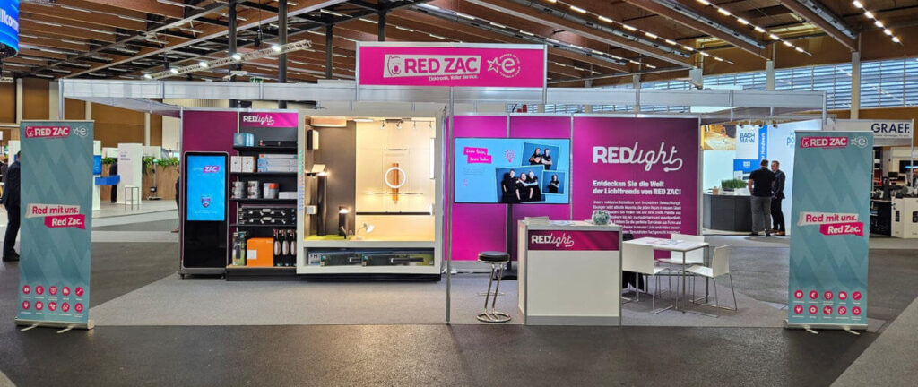 Red Zac Messestand REXEL expo 2024