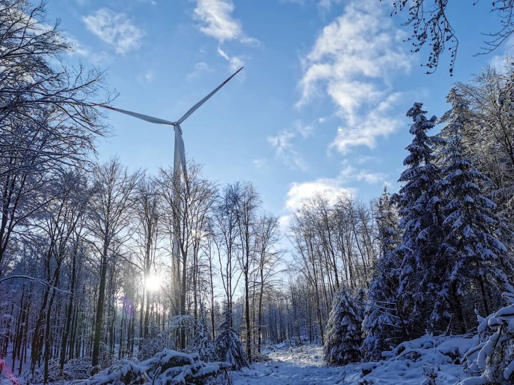 Windstrom im Winter/Jänner 2024