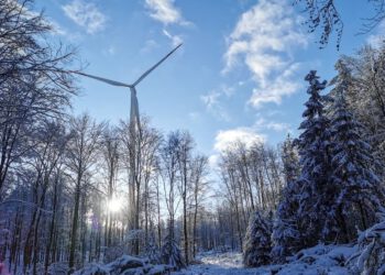 Windstrom im Winter/Jänner 2024