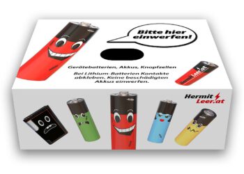 Batterie Sammelbox Her mit Leer