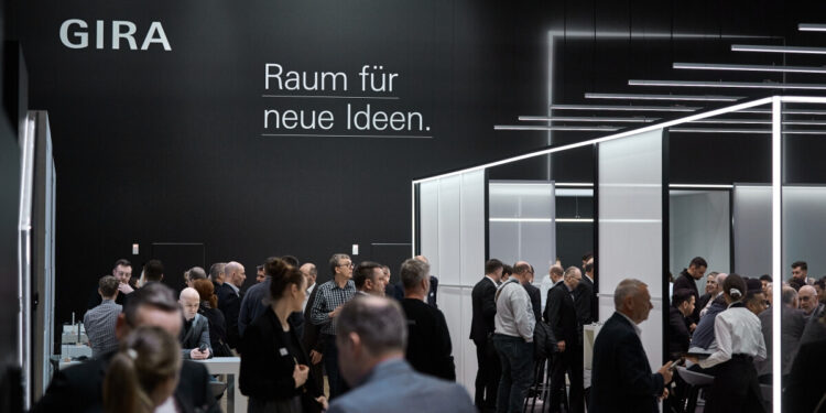 Besucherzahlen verdreifacht: Knapp 60.000 Besuche zählte Gira während der „Light + Building“.