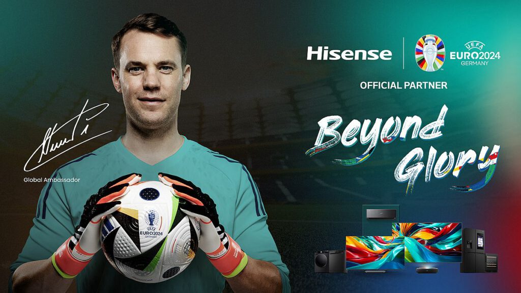 Manuel Neuer ist Hisense-Markenbotschafter für die UEFA EURO 2024-Kampagne
