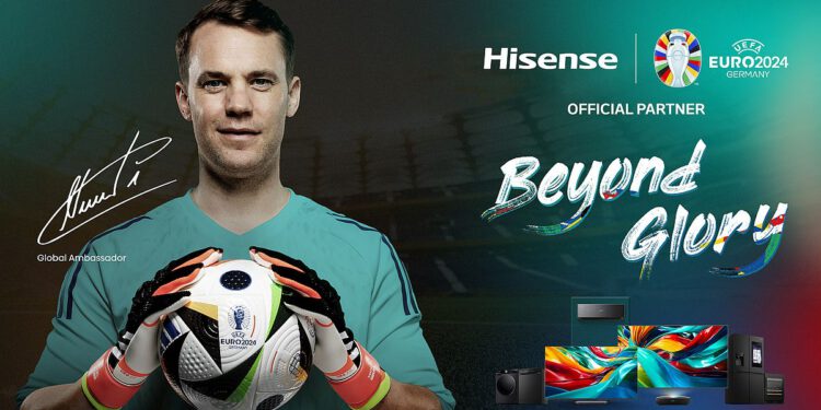 Manuel Neuer ist Hisense-Markenbotschafter für die UEFA EURO 2024-Kampagne