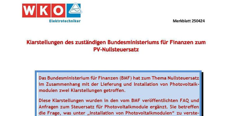 Klarstellungen des BMF