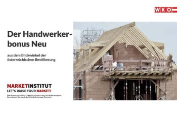 WKÖ-Umfrage: 37 % der Österreicher:innen werden den neuen Handwerkerbonus nutzen