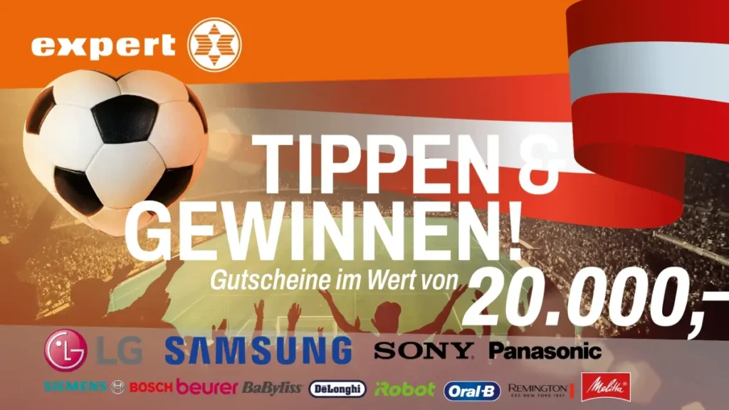 Beim Expert-Tippspiel gibt's Einkaufsgutscheine im Gesamtwert von 20.000 Euro zu gewinnen.