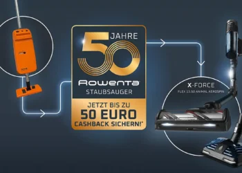 50 Jahre Staubsauger: Rowenta feiert das goldene Jubiläum mit Cashback-Aktion