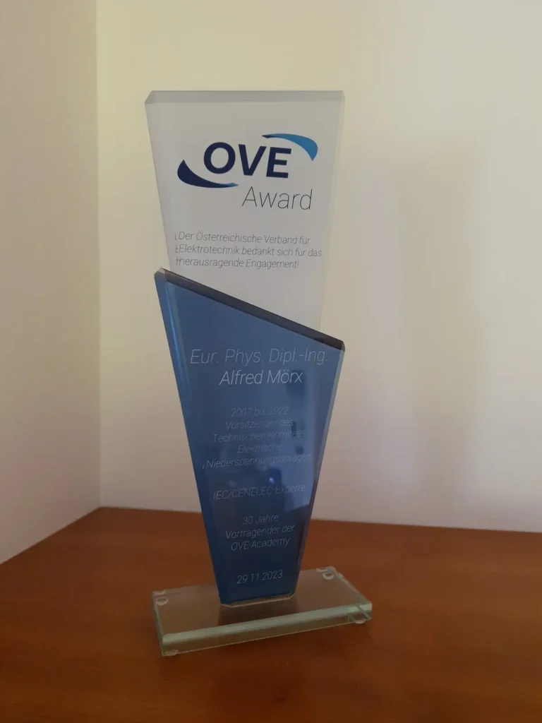 OVE-Auszeichnung-Award von Alfred Mörx