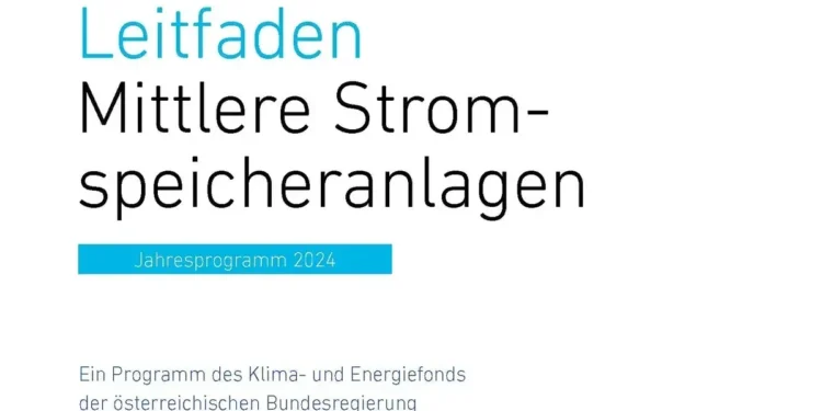 17,9 Mio. Euro für innovative, mittlere Stromspeicheranlagen