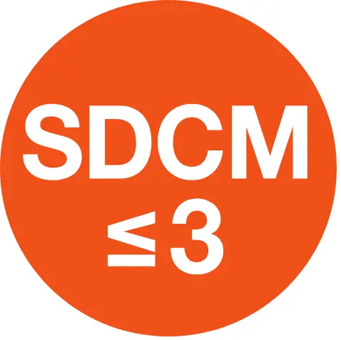 Farbtemperaturtoleranz (SDCM)