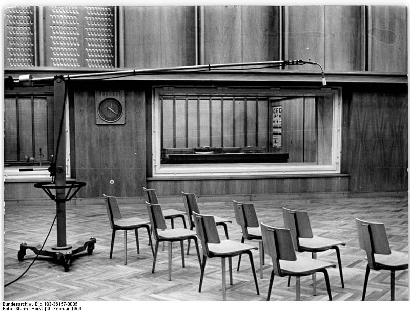 Sendesaal des Staatlichen Rundfunkkomitees Berlin 1956