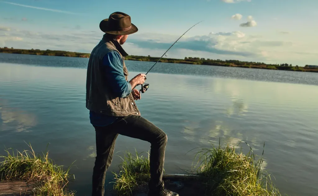 Kontinentale fischt im Elektro-Teich