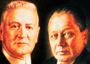 Gründeten 1899 ihr Unternehmen Miele & Cie.: Carl Miele sen. (l.) und Reinhard Zinkann.