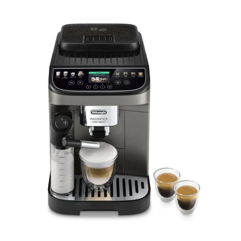 De'Longhi Magnifica Evo Next Kaffee mit Milchkaraffe