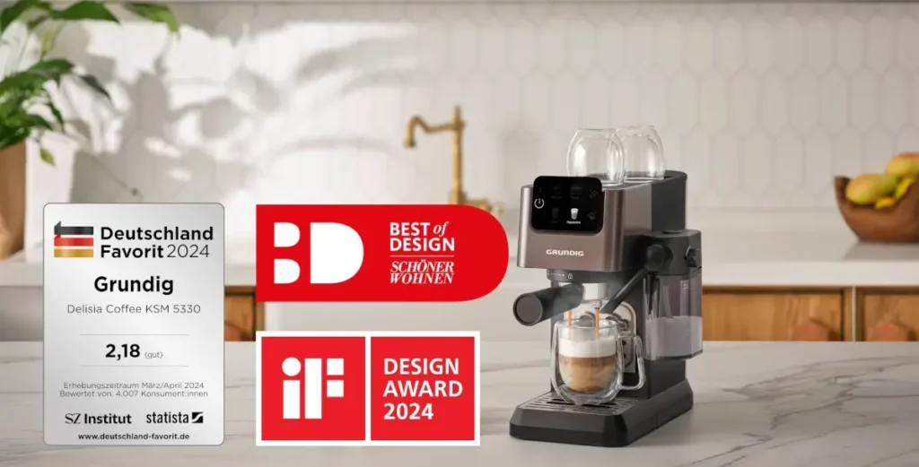 Award-Kaffee mit der Grundig Delisia Coffee KSM 5330