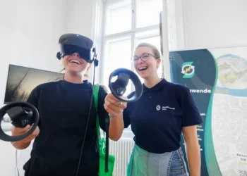 Girls Tech Up Wien 2023 VR-Brille bei Energiewende Linz