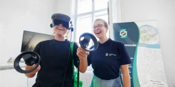 Girls Tech Up Wien 2023 VR-Brille bei Energiewende Linz
