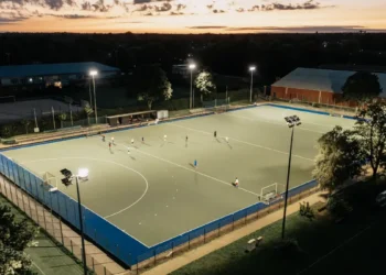 Intelligent beleuchtete HSV Sportanlage