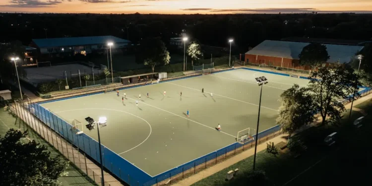 Intelligent beleuchtete HSV Sportanlage