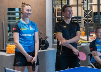 Liebherr: Tischtennis mit EM-Profis
