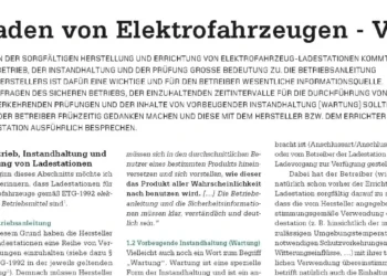 Fachbeitragsserie: Laden von Elektrofahrzeugen – V