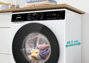 Gorneje Waschmaschine Slim Modell WPNA84ATSWIFI aus der G600-Serie hat 46,5 cm Tiefe