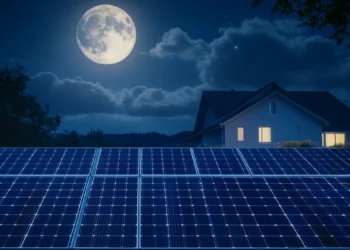 Hybridsolarzelle für Nachtstrom