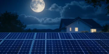 Hybridsolarzelle für Nachtstrom