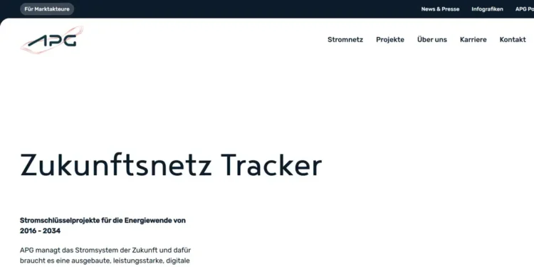 APG Stromschlüsselprojekte von 2016-2034