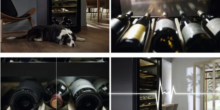 Die neue Generation Weinschränke von Miele wartet mit innovativen Features auf: eine besonders vibrationsarme und damit leise Lagerung, UV-Schutz und individuell einstellbare Luftfeuchtigkeit („ActiveHumidity“). © Miele