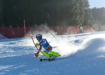 Künftiger Siegläufer Christian Junghuber, Jahrgang 2010 des WA Ski Race Club Flachau mit 6 ersten Plätzen im Slalom in der Saison 2023/24. © Salzburger Landesskiverband