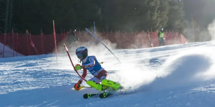 Künftiger Siegläufer Christian Junghuber, Jahrgang 2010 des WA Ski Race Club Flachau mit 6 ersten Plätzen im Slalom in der Saison 2023/24. © Salzburger Landesskiverband